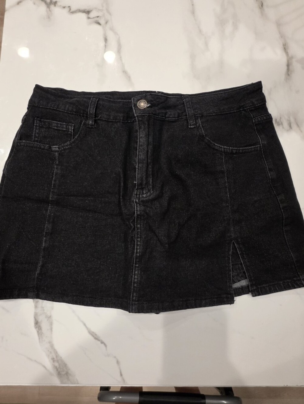 Women’s Black Denim Skirt - Classic Casual